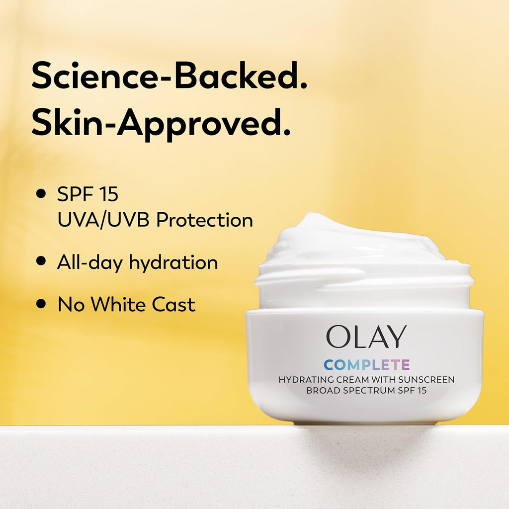 Face Moisturizer by  Complete All Day UV Moisture Cream, SPF 15, Normal Skin, 2 Ounce (Pack of 3)