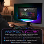 Phantom 87 Key RGB Mechanical Gaming Keyboard | Outemu Red Switch | 16.8M Color LED Lighting | 18 Pre-Set | Low Latency | N-Key Rollover | Software Customizable Keys | Wired USB Connection