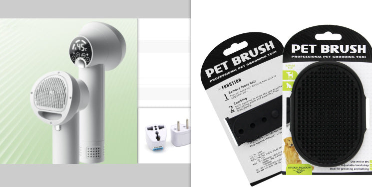 Smart Silent Pet Hair Dryer & Grooming Comb