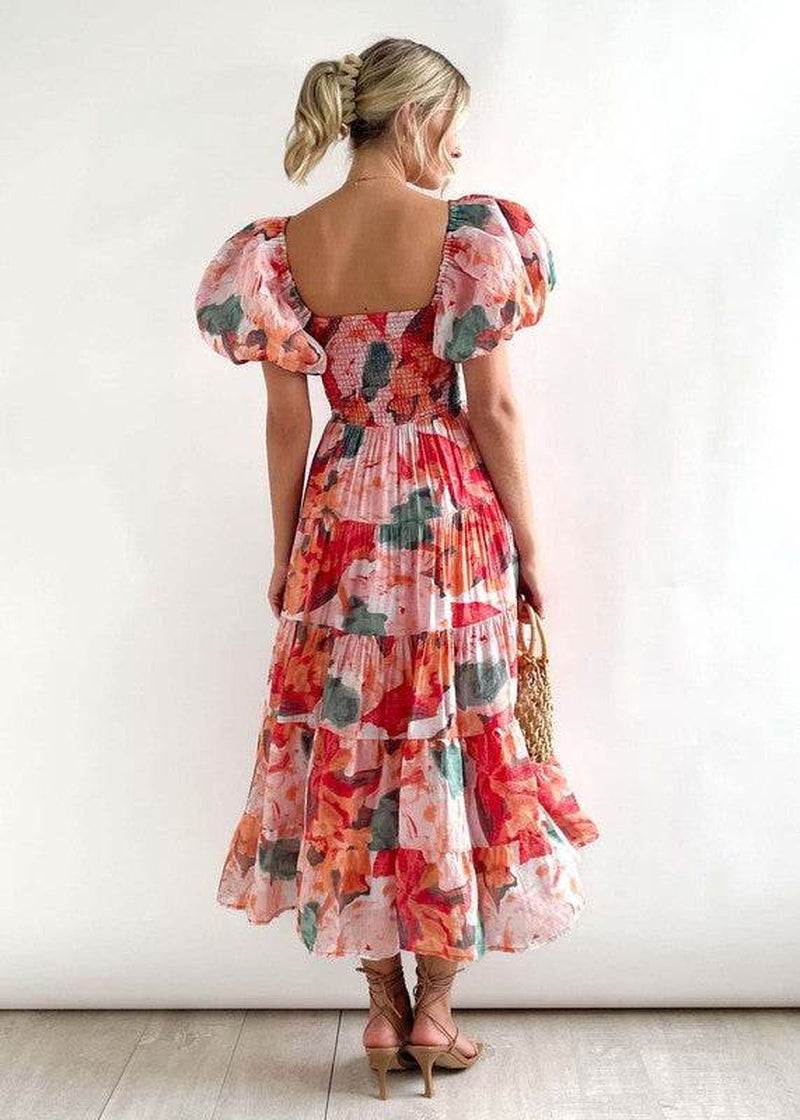 Women'S Dress off Shoulder High Waist Dress