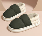Padded House Slippers with Thick Sole