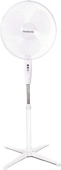 PEDESTAL COOLING FAN DESK FANS ADJUSTABLE STAND STANDING HOME OFFICE by Nuovva