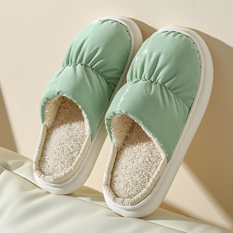 Padded House Slippers with Thick Sole
