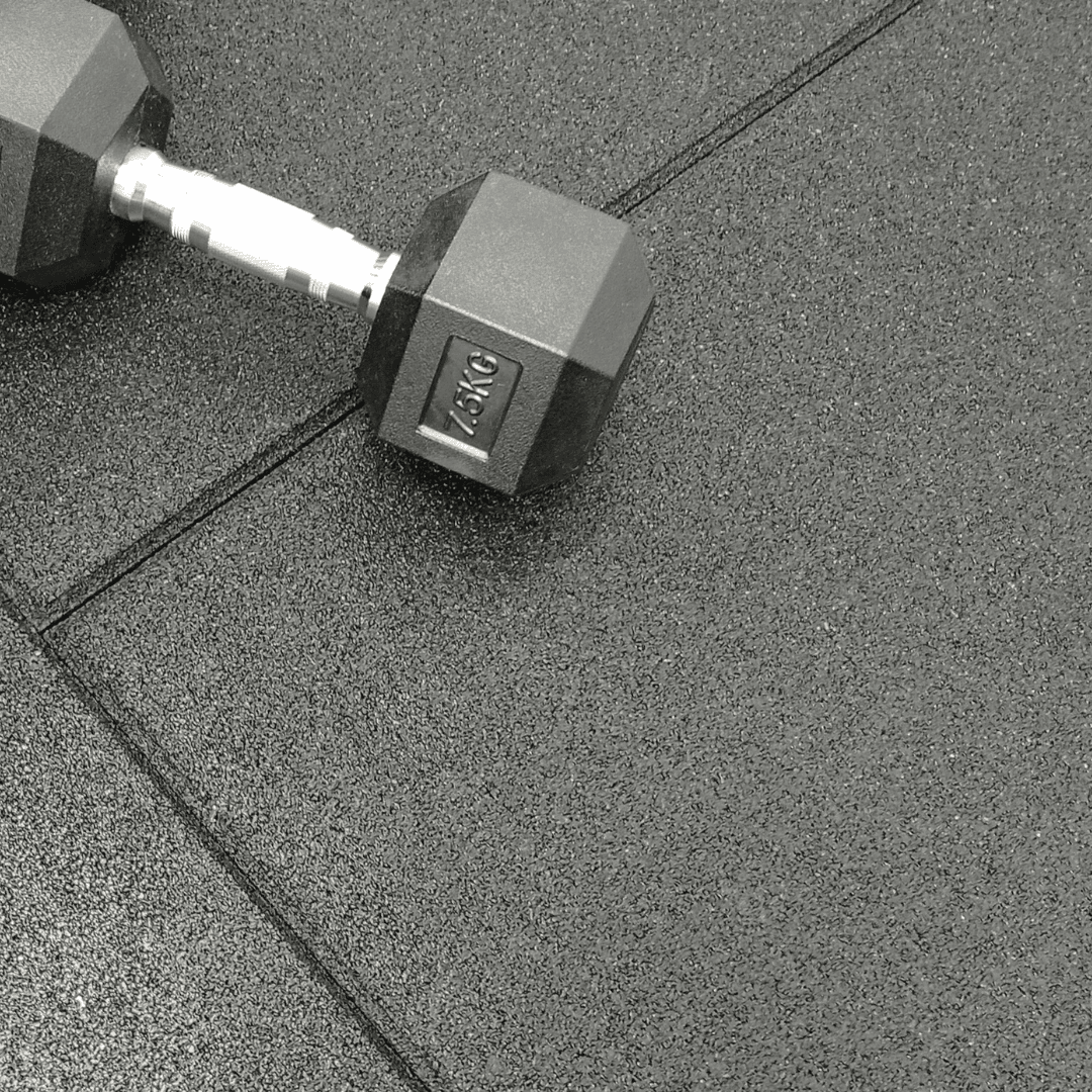 30mm Sprung PRO Rubber Gym Floor Tile