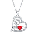 Mom Heart Pendant Necklace