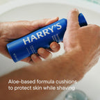 Original Shaving Kit for Men - Razor Handle, 3 Razor Blade Refills, Foaming Shave Gel, and Travel Blade Cover - German Engineered - Charcoal
