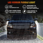 2X LED Side Mirror Puddle Lights for 07-14 Yukon Sierra Tahoe Avalanche Escalade