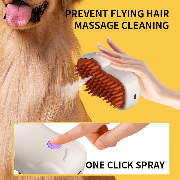 Electric Spray Grooming Comb for Dogs & Cats