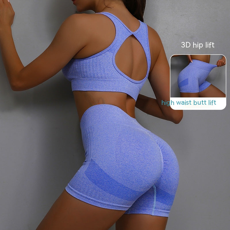 Women's Yoga Sports Bra & Shorts Set — 2 Piece