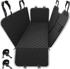 Dog Car Seat Cover for Back Seat, 2026 Upgraded 600D Heavy Duty Waterproof & Scratch-Resistant Dog Hammock for Car, Back Seat Pet Cover for Dogs with Sedan, Trucks and Suvs, Standard, Black