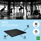 30mm Sprung PRO Rubber Gym Floor Tile