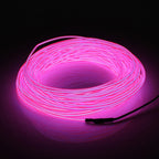 Neon LED Light Glow EL Wire String Strip Rope Tube Decor Car Party + Controller