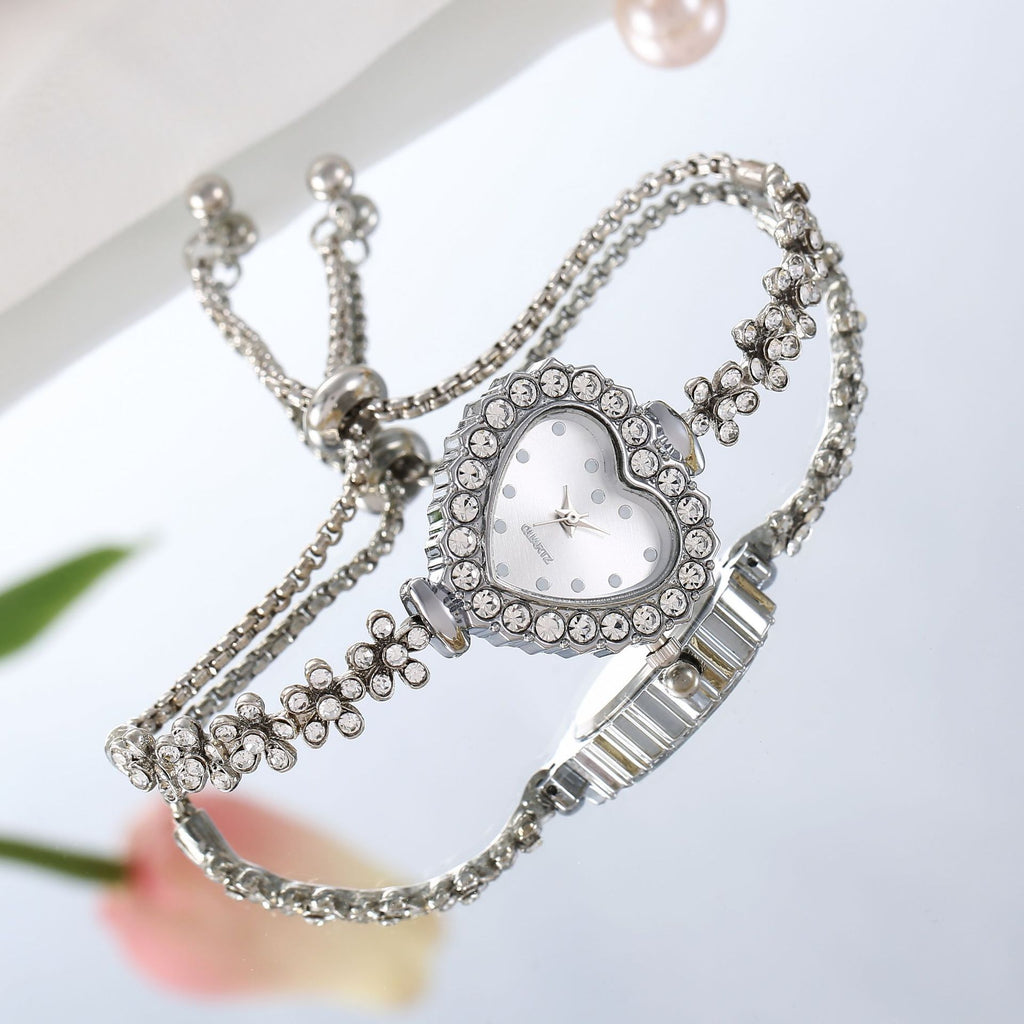 Diamond Flower Chain Women's Watch