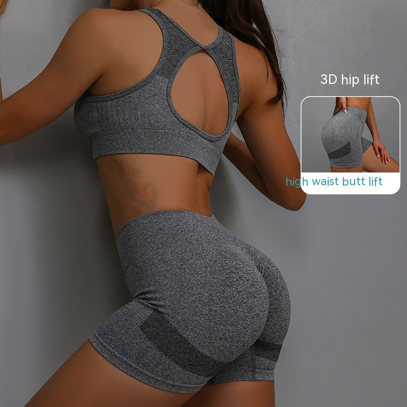 Women's Yoga Sports Bra & Shorts Set — 2 Piece