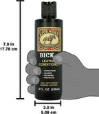 Bick 4 Leather Conditioner 8 Oz - Best since 1882 - Cleaner & Conditioner - Restore Polish & Protect All Smooth Finished Leathers