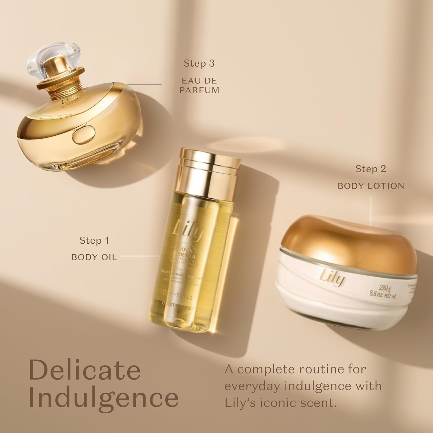 Lily Cream Satin Body Moisturizer [Lily Creme Acetinado Hidratante Corporal] 250G by