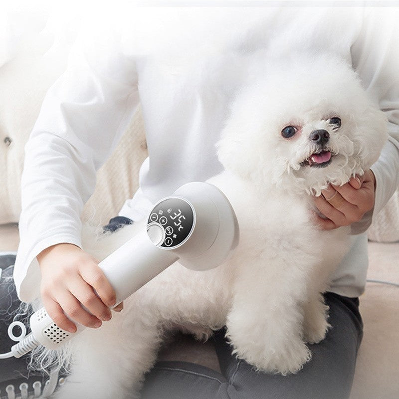 Smart Silent Pet Hair Dryer & Grooming Comb