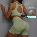 Women's Yoga Sports Bra & Shorts Set — 2 Piece