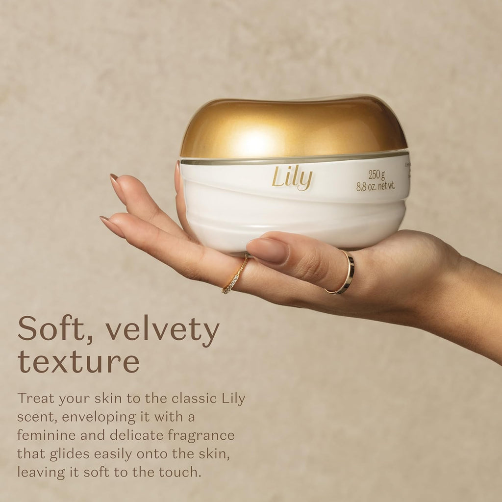 Lily Cream Satin Body Moisturizer [Lily Creme Acetinado Hidratante Corporal] 250G by