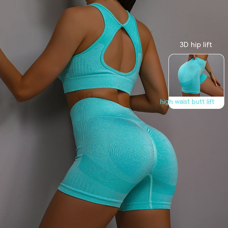 Women's Yoga Sports Bra & Shorts Set — 2 Piece