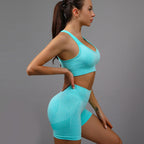 Women's Yoga Sports Bra & Shorts Set — 2 Piece
