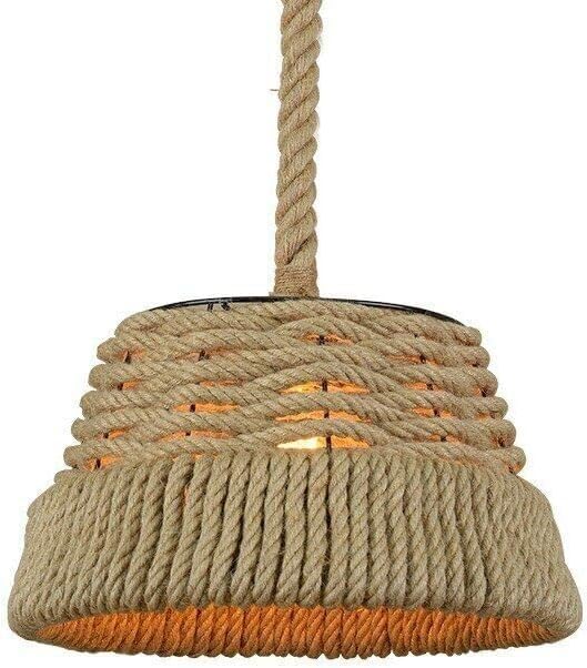 Rustic Hemp Rope Pendant Shade — 40cm