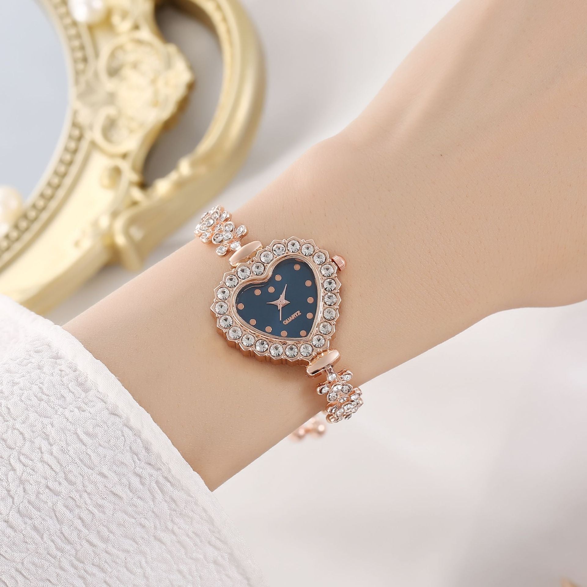 Diamond Flower Chain Women's Watch