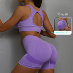 Women's Yoga Sports Bra & Shorts Set — 2 Piece