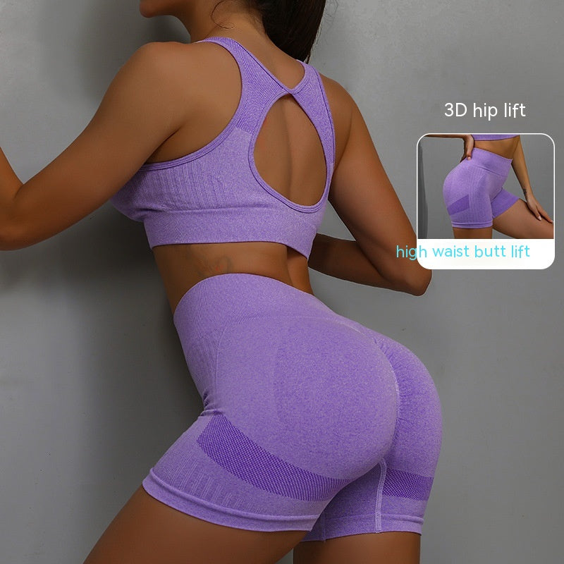 Women's Yoga Sports Bra & Shorts Set — 2 Piece