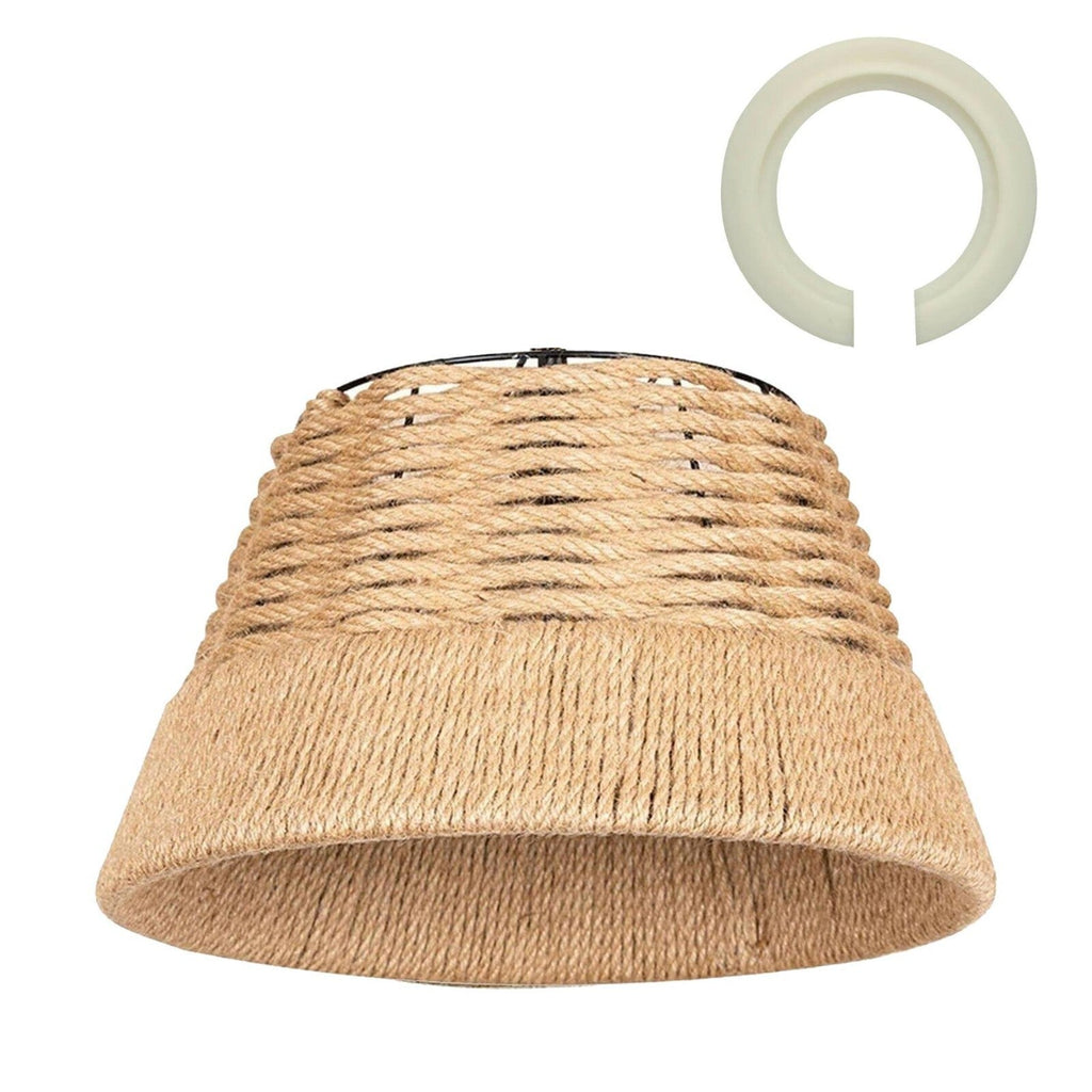 Rustic Hemp Rope Pendant Shade — 40cm