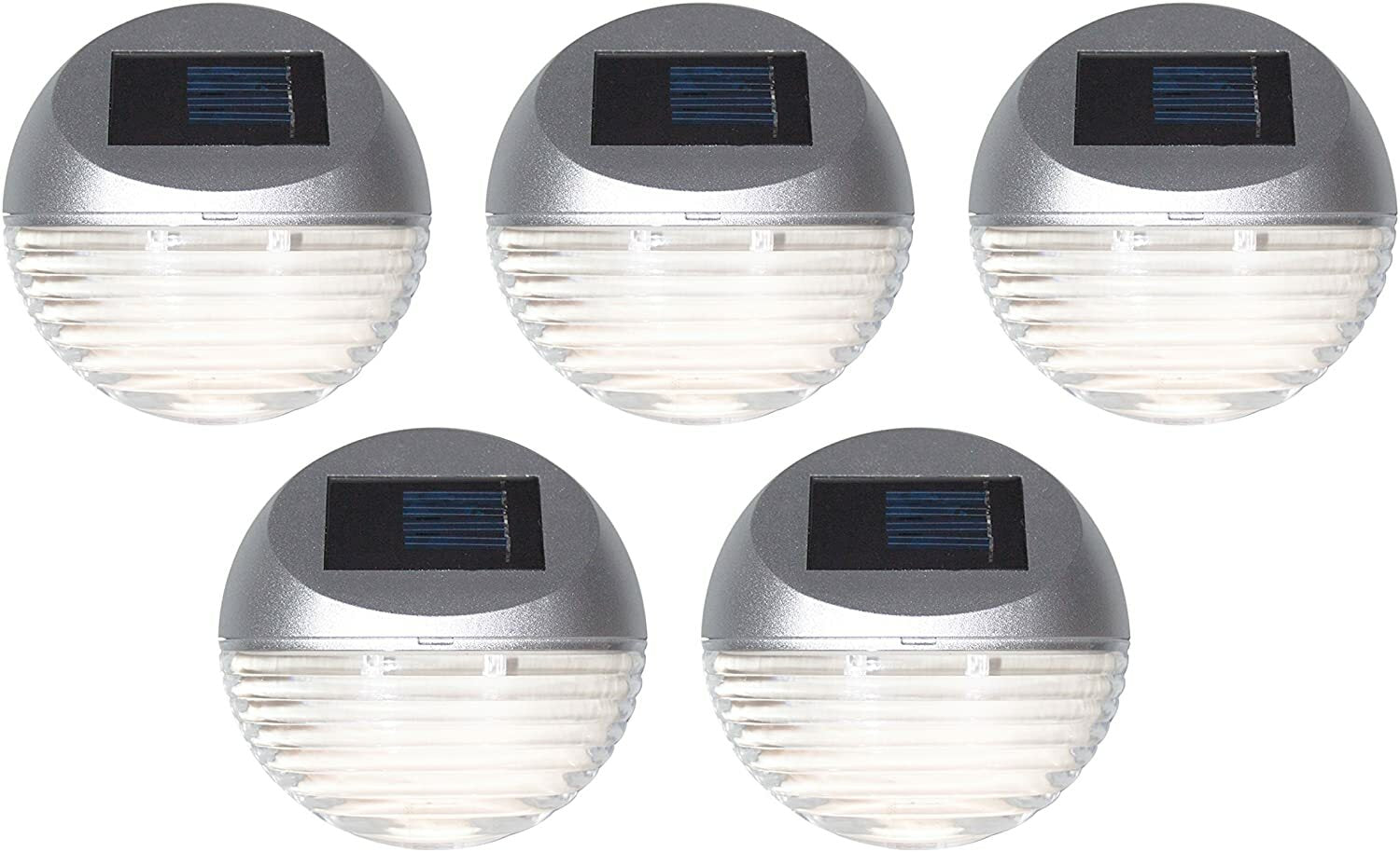 3 X Solar Led Step Fence Wall Path Lights Outdoor Garden Lights Waterproof Auto