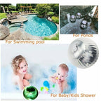 Outdoor Solar LED Floating Light Garden Pond Pool Lamp Rotating RGB Color Change