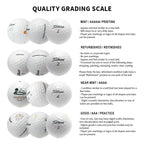 Mixed Golf Ball Brands, Mint/ 5A/ AAAAA Quality, 48 Pack, White