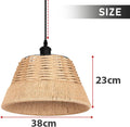Rustic Hemp Rope Pendant Shade — 40cm