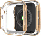 [5-Pack] Protector Case Compatible with Apple Watch Series 3 Series 2 Series 1 38Mm Cover, without Screen Film, Double Row Bling Crystal Diamonds Protective Cover Bumper Frame Accessories (38Mm)
