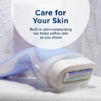 Intuition Pure Nourishment Razor for Women with 2 Moisturizing Razor Blade Refills with Coconut Milk and Almond Oil