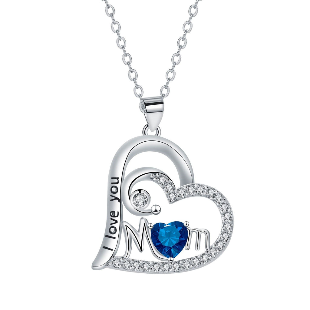 Mom Heart Pendant Necklace