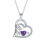 Mom Heart Pendant Necklace