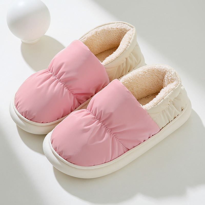 Padded House Slippers with Thick Sole