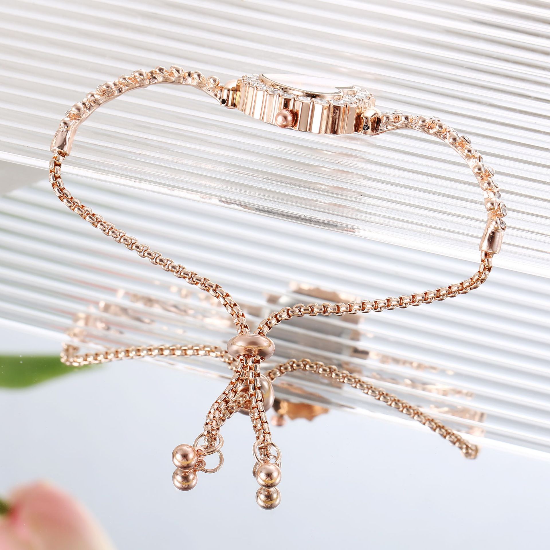 Diamond Flower Chain Women's Watch
