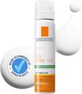 La Roche-Posay Anthelios Invisible Fresh Mist Sunscreen SPF50, Anti-Shine Spray for Oily Skin, Broad Spectrum UVA UVB Protection, Infrared Pollution Shield, Water Resistant, On-The-Go, 75Ml