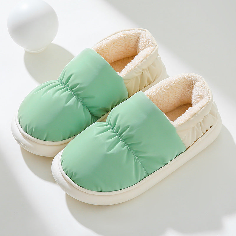 Padded House Slippers with Thick Sole