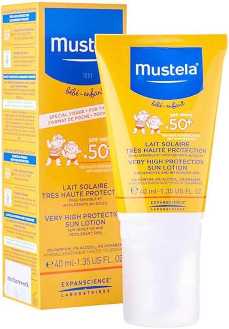 Very High Protection SPF 50+ Sun Lotion for the Face, 40 Ml