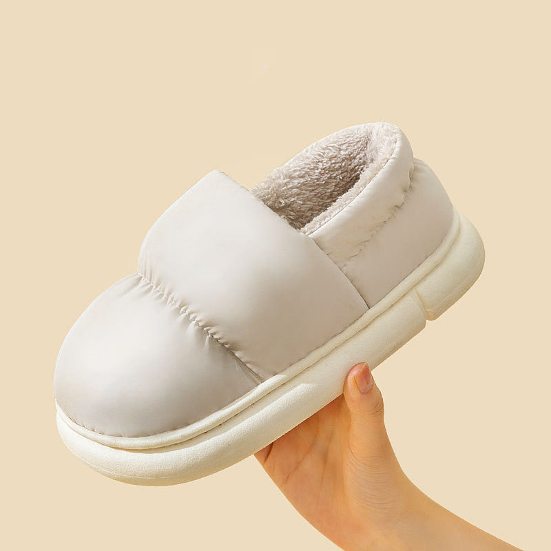 Padded House Slippers with Thick Sole