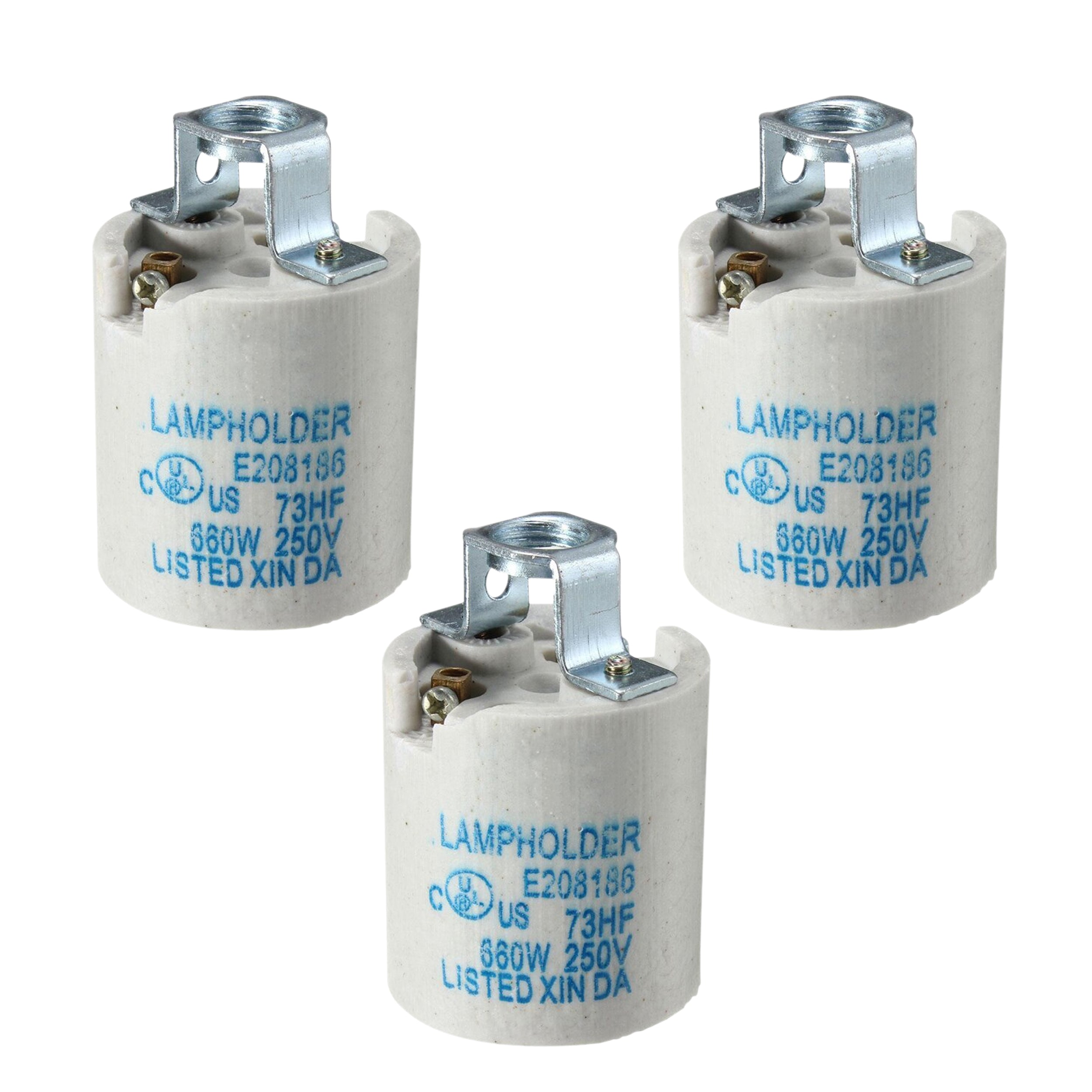 White Ceramic E27 Pendant Lamp Holder