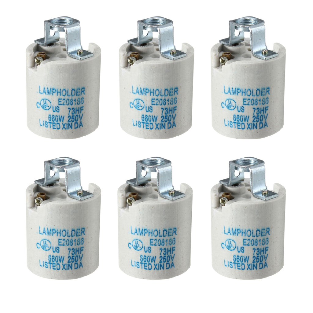 White Ceramic E27 Pendant Lamp Holder