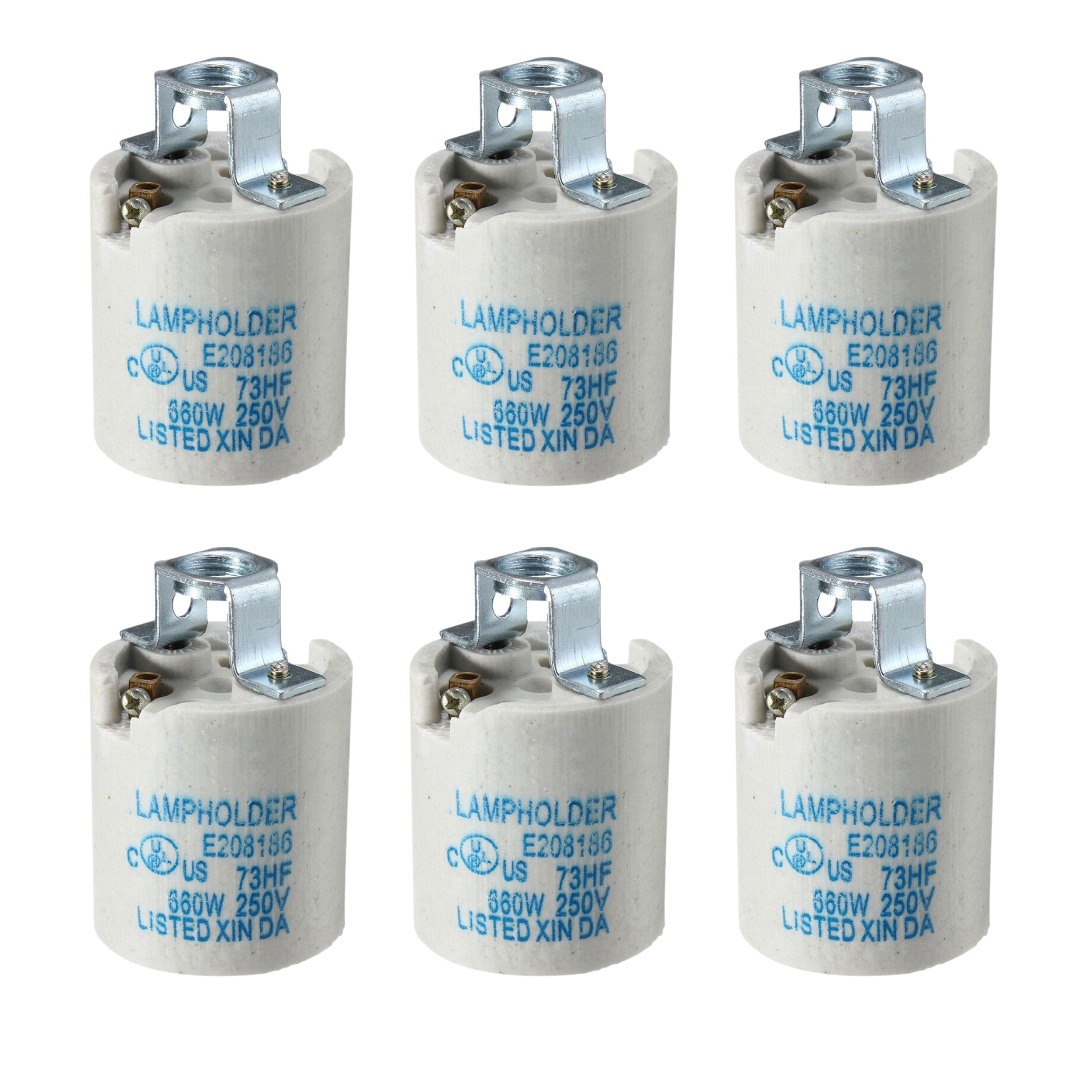 White Ceramic E27 Pendant Lamp Holder