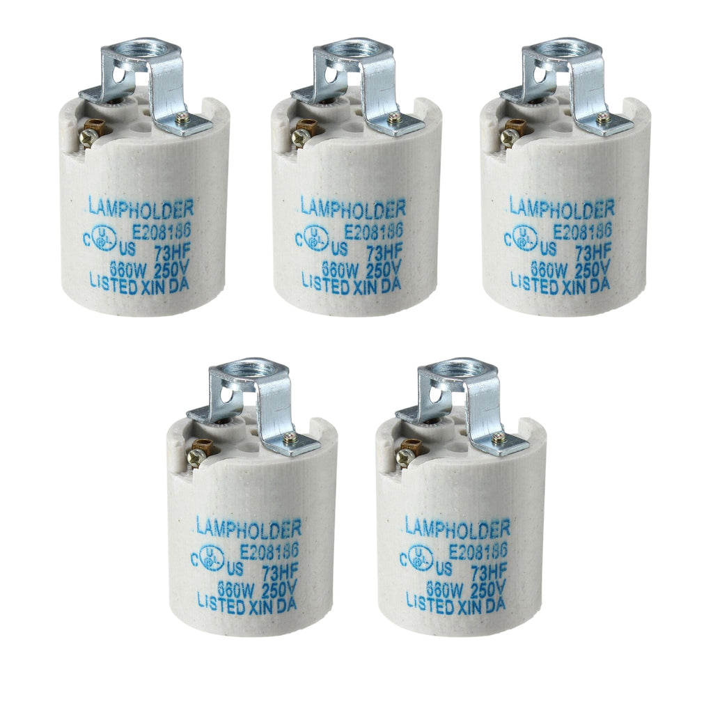 White Ceramic E27 Pendant Lamp Holder