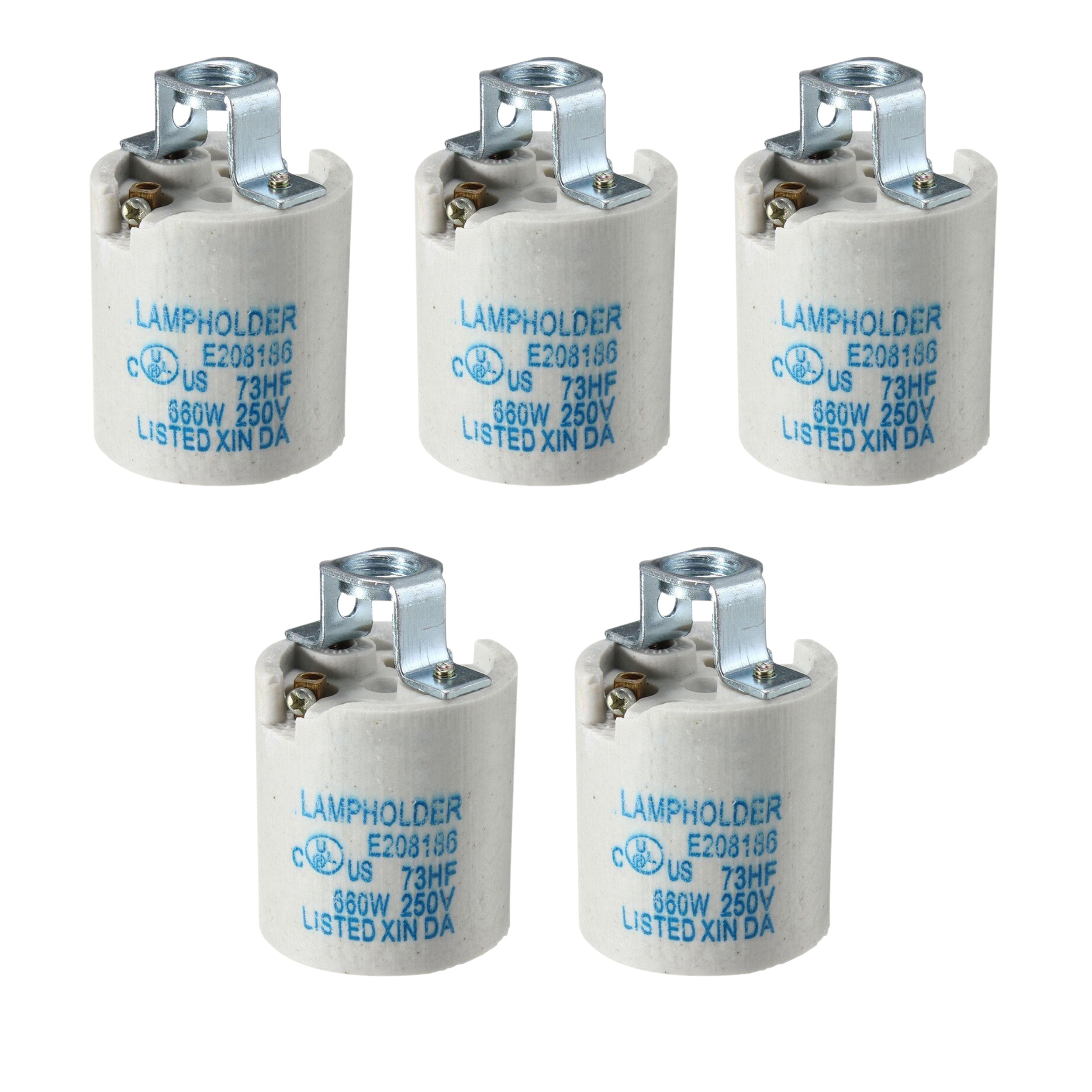 White Ceramic E27 Pendant Lamp Holder