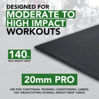 20mm Heavy-Duty Rubber Gym Flooring
